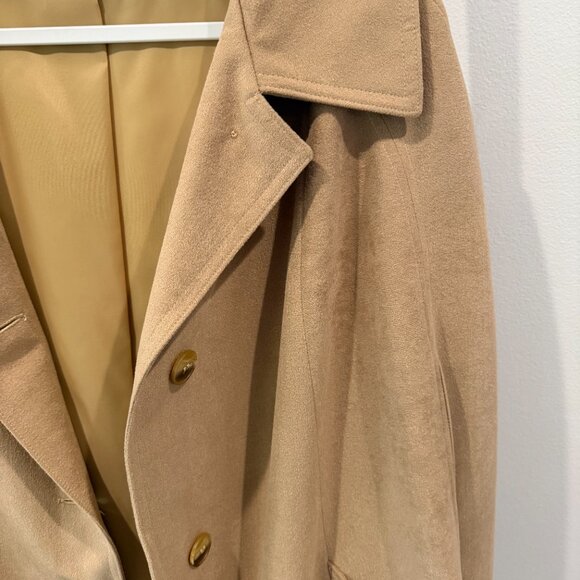 Alorna Tan Retro Button Up Cape Coat - Picture 8 of 8